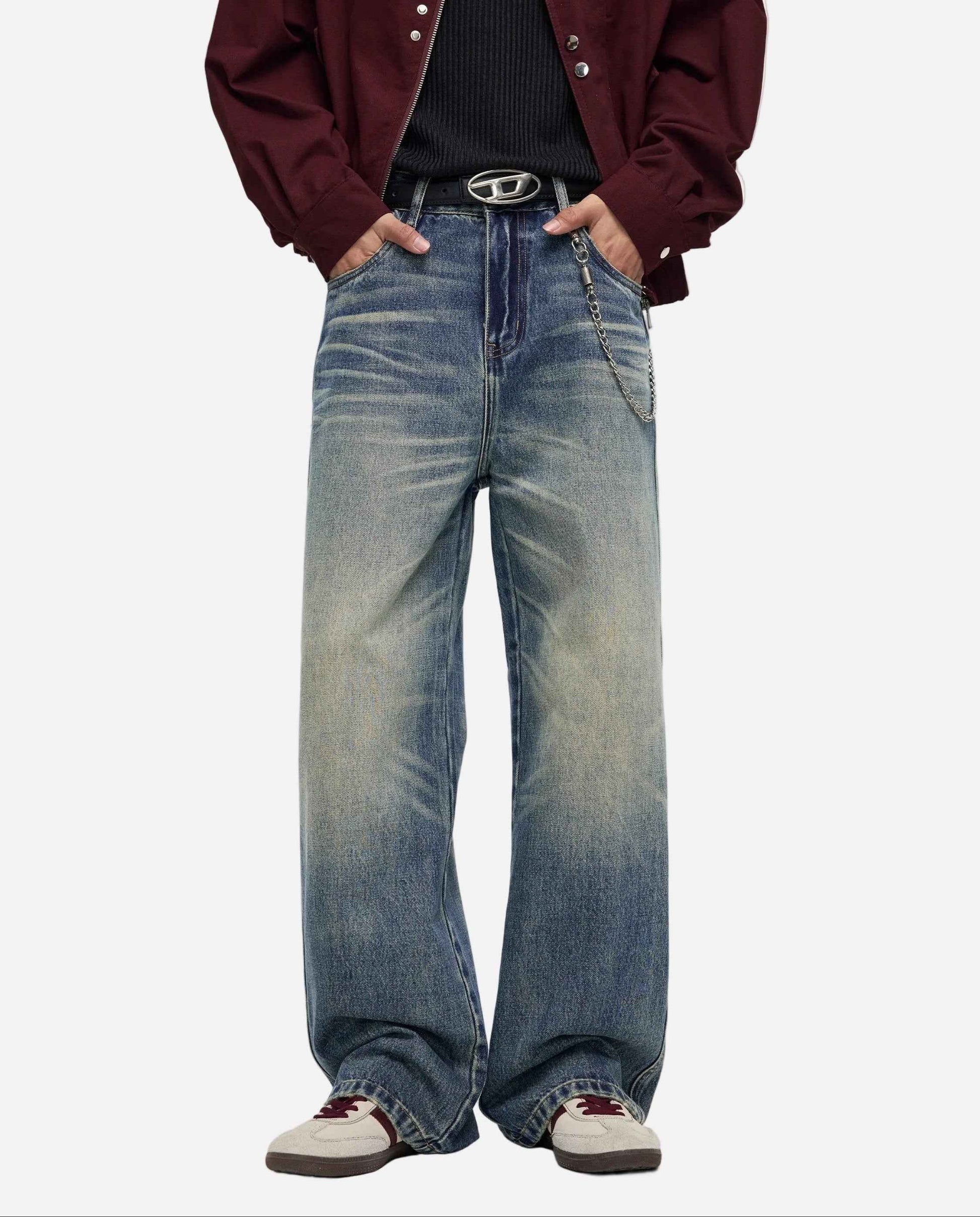 American Style High Street 3D Denim Jeans