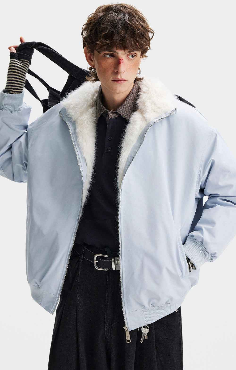 American Style Thickened Warm Faux Fur Jacket
