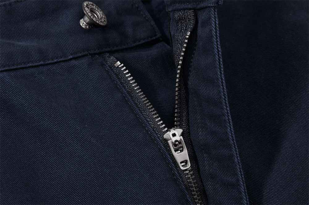 Workwear Embroidered Wide Leg Cargo Pants
