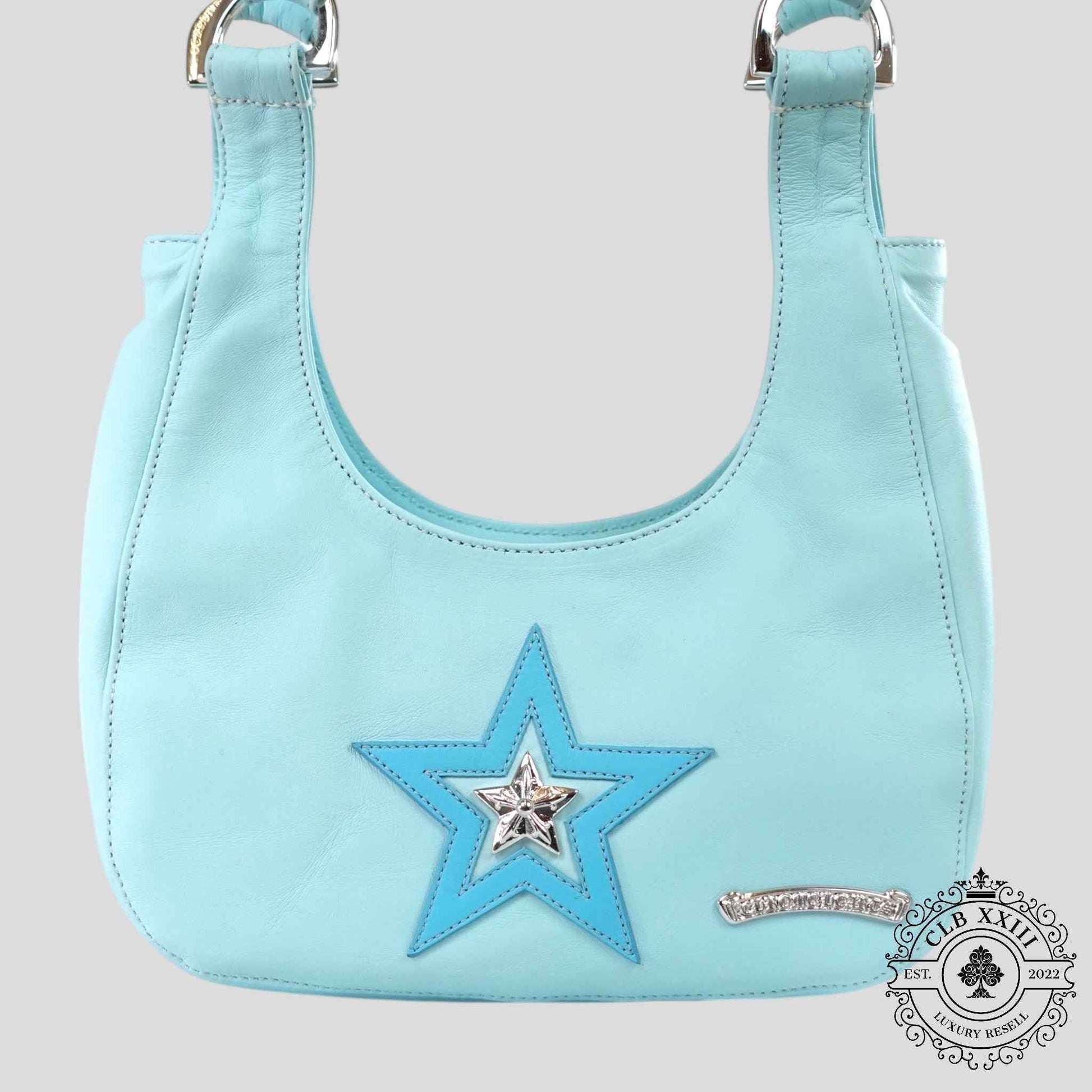 Chrome Hearts Star Patch Nip & Tuck Bag in Blue