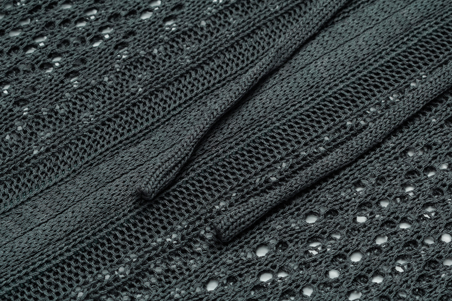 Crochet Mesh | Knit Zip Up Hoodie - Luxuryurbanwear