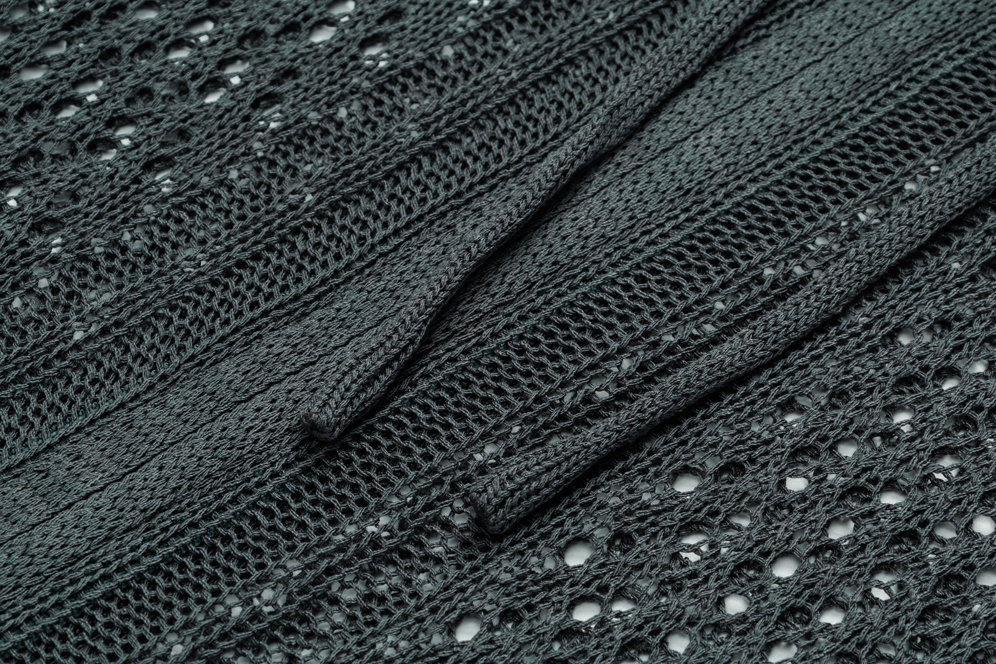 Crochet Mesh | Knit Zip Up Hoodie - Luxuryurbanwear