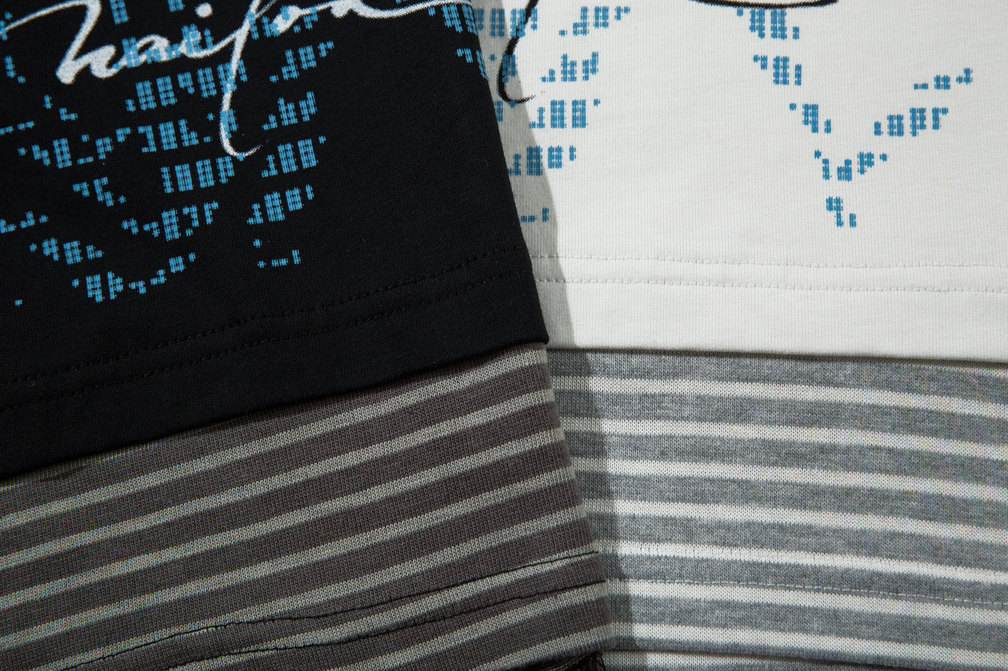 Punk Letters Patchwork | Stripe Sweatshirt - Luxuryurbanwear