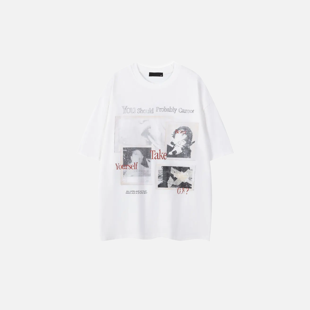 Cozy Streetwear Graphic Printed Hip Hop T-Shirt - Luxuryurbanwear