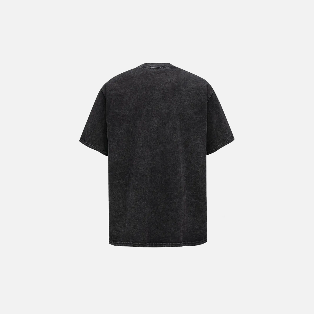 Graphic Vintage Black UFO Alien T-Shirt - Luxuryurbanwear