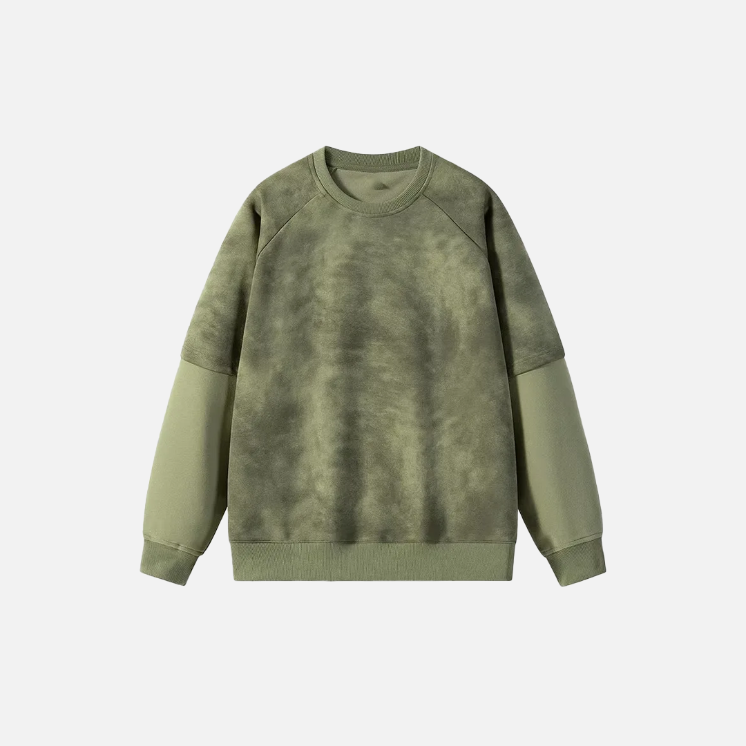 Y2K Style Fake Two Piece Crewneck Sweatshirt - Luxuryurbanwear
