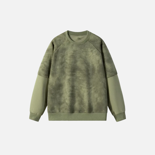 Y2K Style Fake Two Piece Crewneck Sweatshirt - Luxuryurbanwear