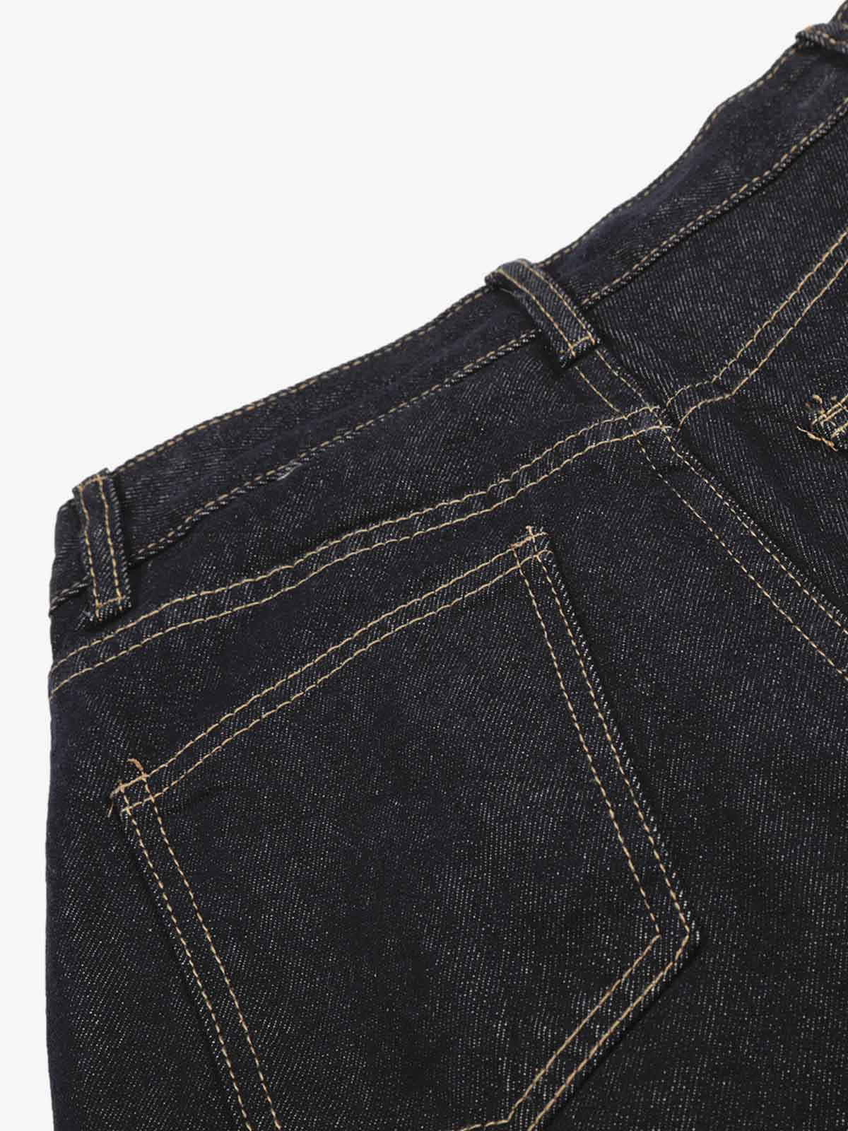 Contrast Panel Barrel Denim Jeans with Chain Detail - Luxuryurbanwear