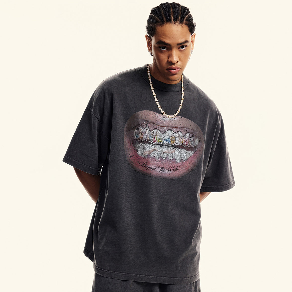 Mouth Graphic Print | Hip Hop T-Shirt - Luxuryurbanwear