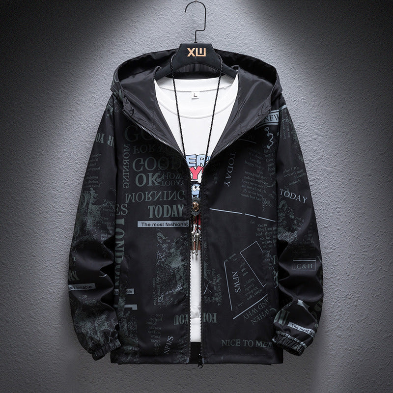 Reversible Article Windbreaker Jacket