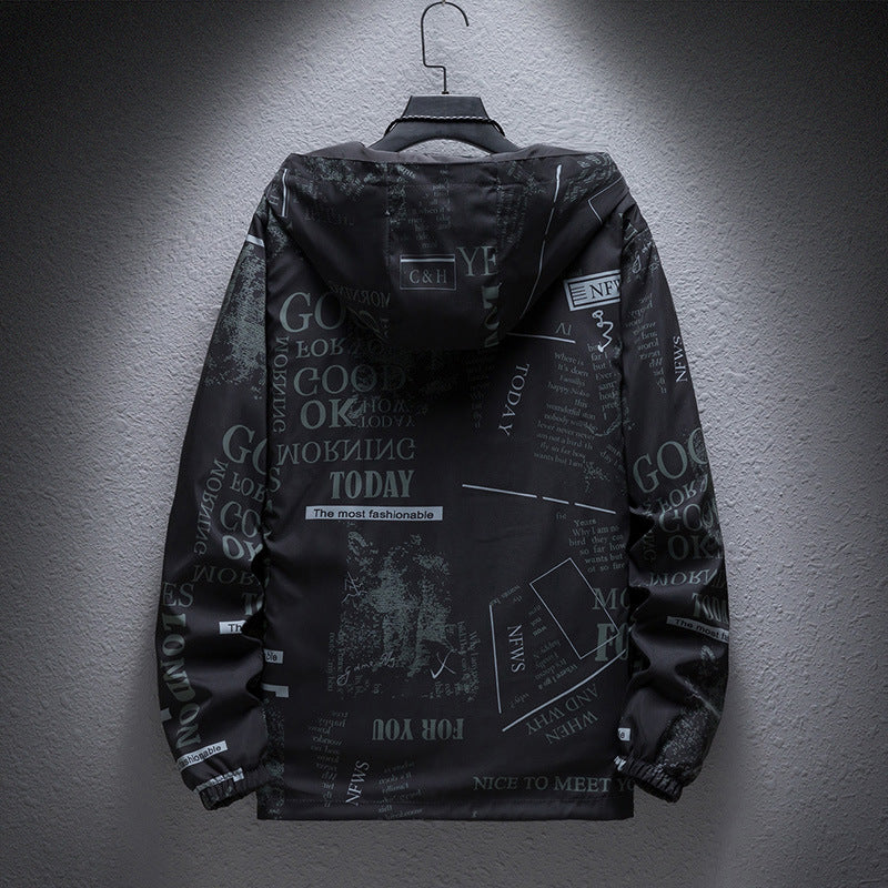 Reversible Article Windbreaker Jacket