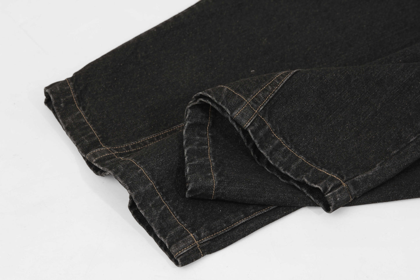 Scarf Detail Denim Jeans - Bandana Accent Streetwear Denim | LuxuryUrbanwear - Luxuryurbanwear