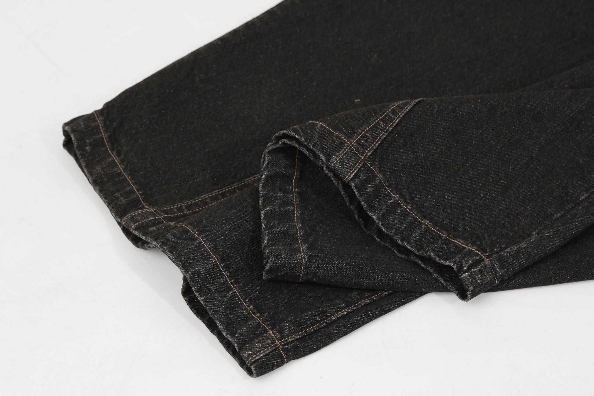 Scarf Detail Denim Jeans - Bandana Accent Streetwear Denim | LuxuryUrbanwear - Luxuryurbanwear