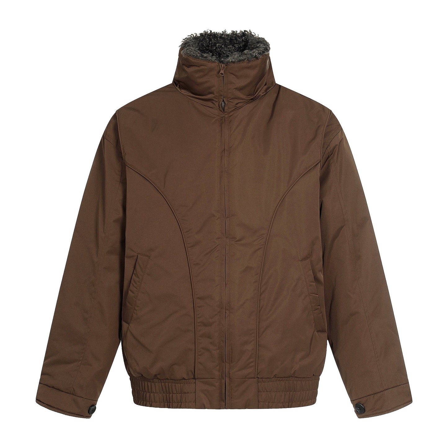 Fleece-Lined | Stand Collar Jacket - Luxuryurbanwear