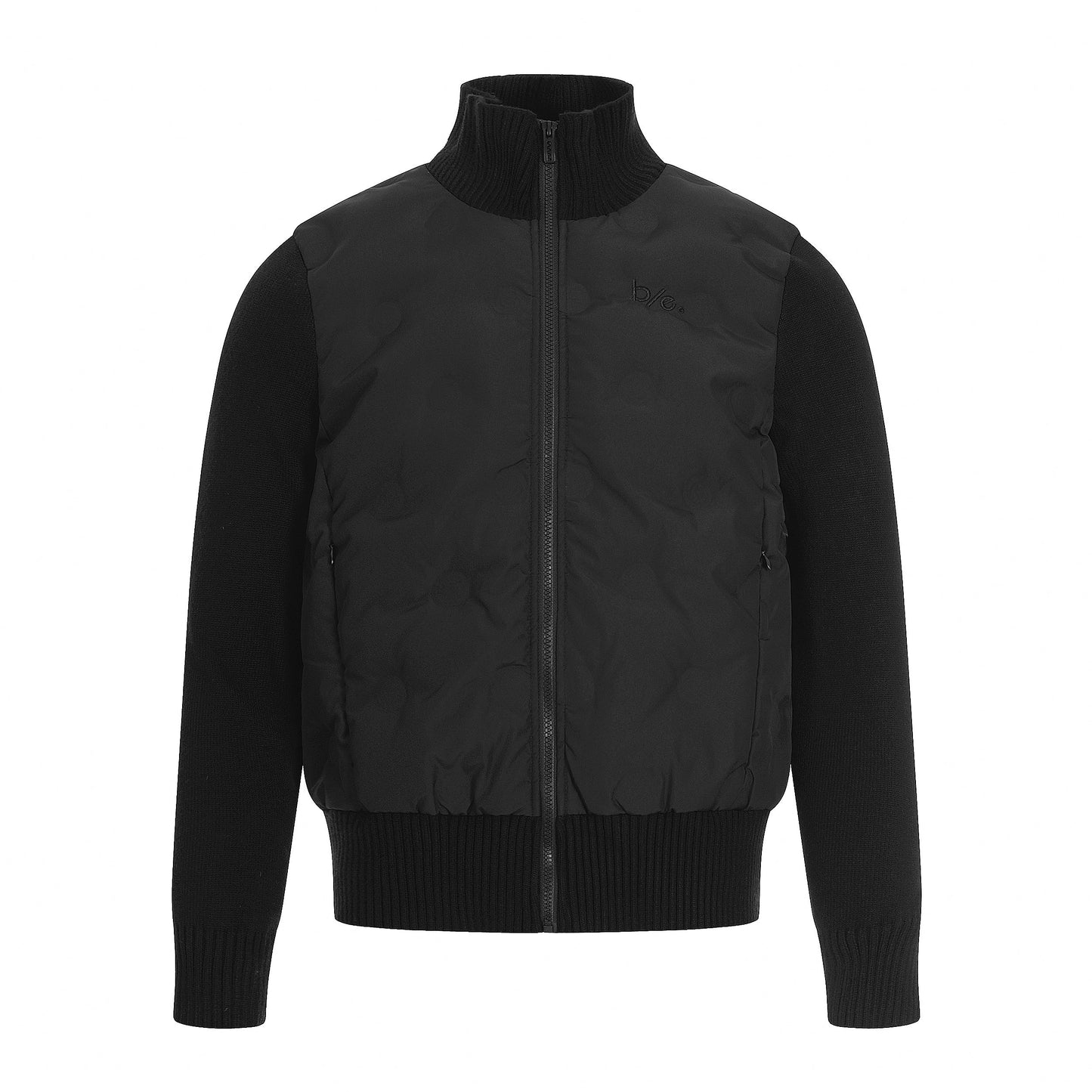 Cloud Shell | Knit-Sleeve Bubble Zip Jacket - Luxuryurbanwear