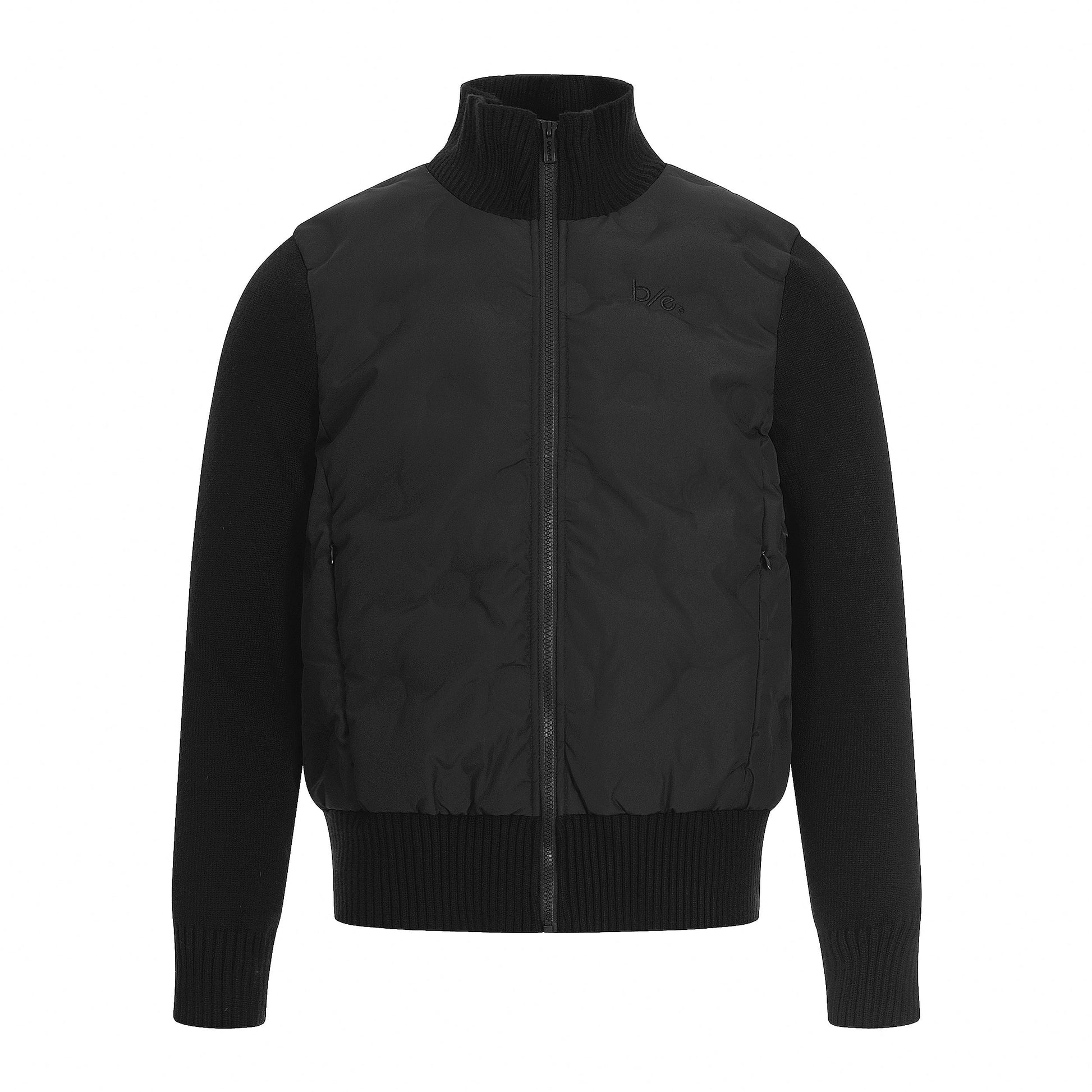 Cloud Shell | Knit-Sleeve Bubble Zip Jacket - Luxuryurbanwear
