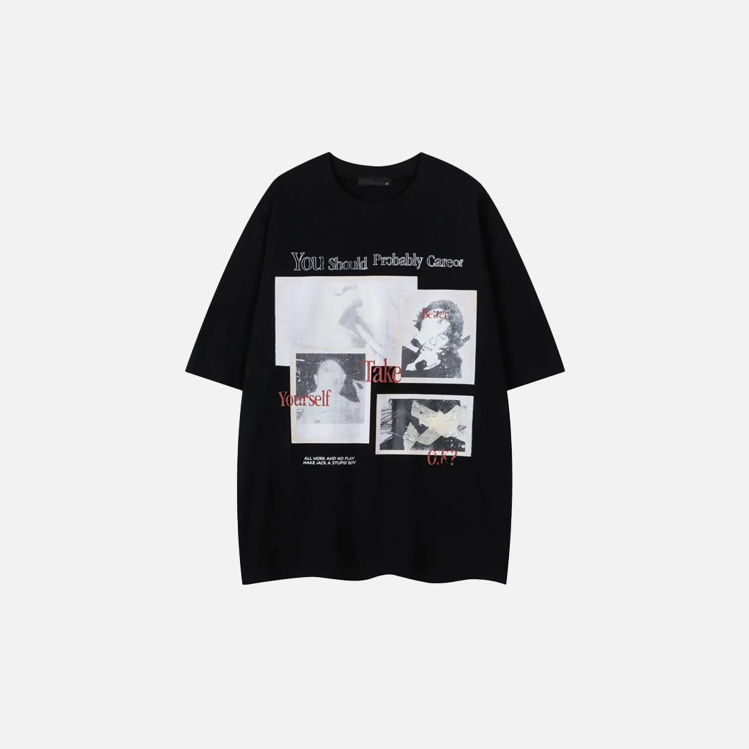 Cozy Streetwear Graphic Printed Hip Hop T-Shirt - Luxuryurbanwear