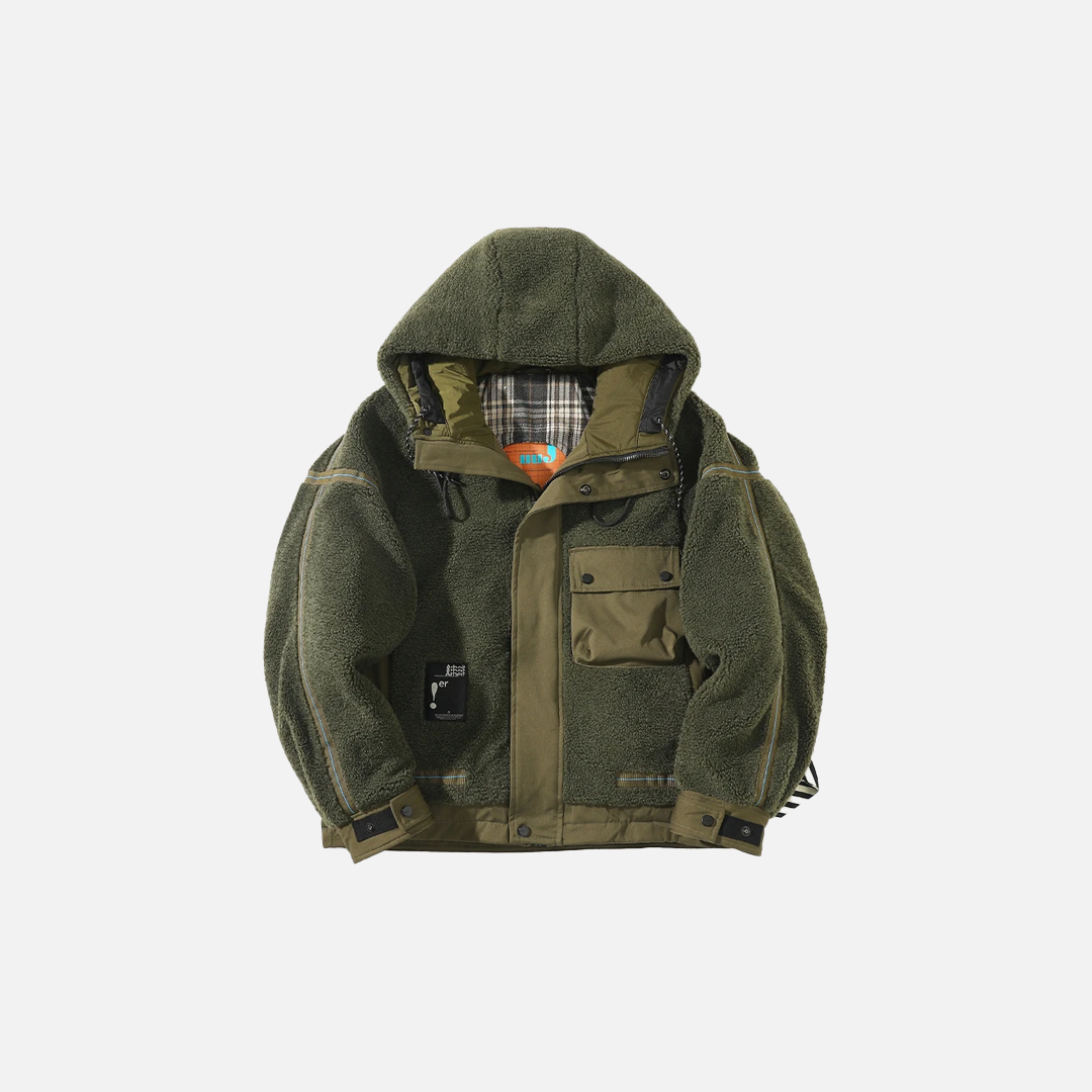 Elevated Fluffy Winter Down Hooded Jacket - Luxuryurbanwear