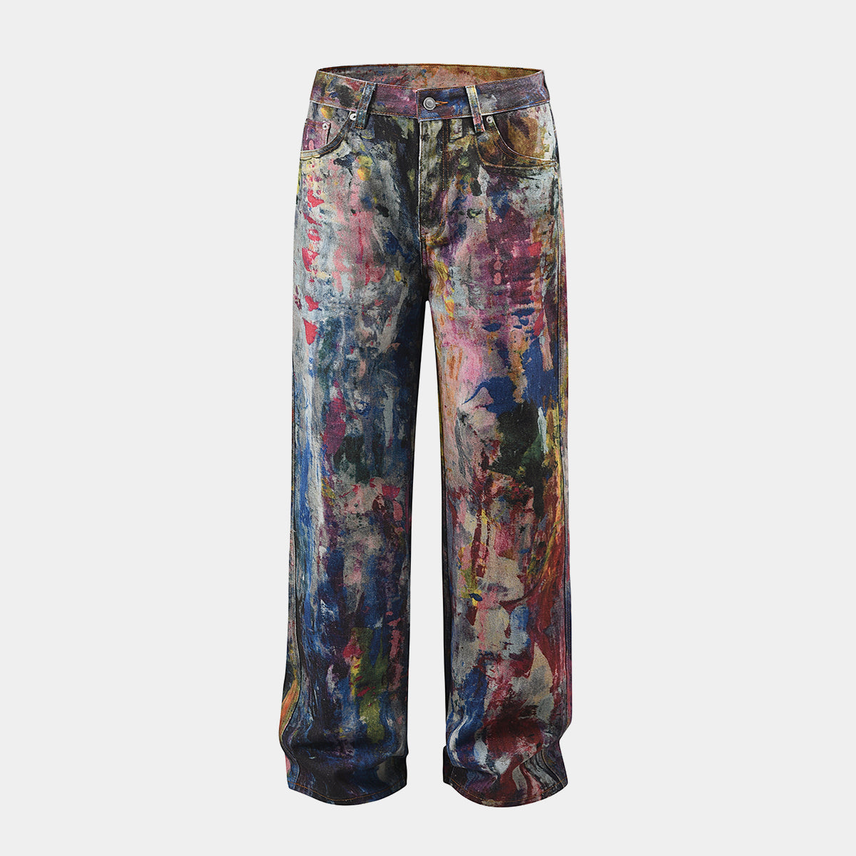 Multicolor Paint Splash | Denim Jeans - Luxuryurbanwear