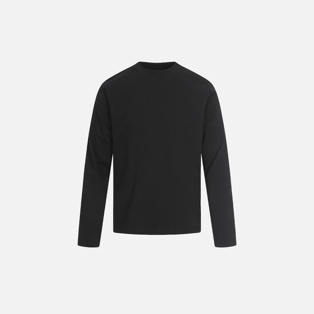 Chic Solid Color Slim Fit Long Sleeve Base T-Shirt - Luxuryurbanwear