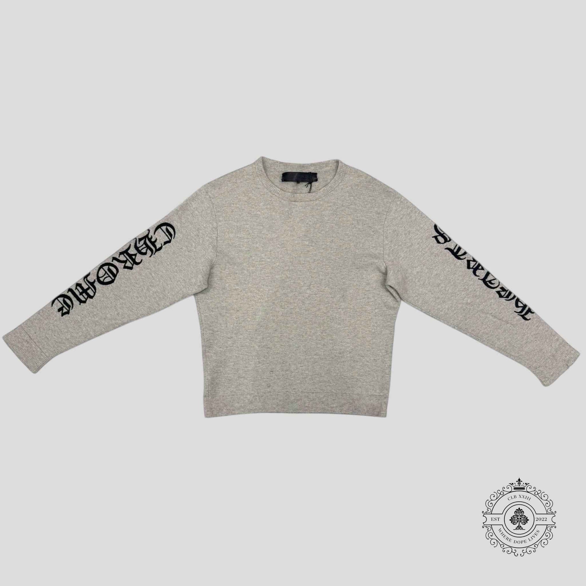 Chrome Hearts Cashmere Knit Sweater in Grey
