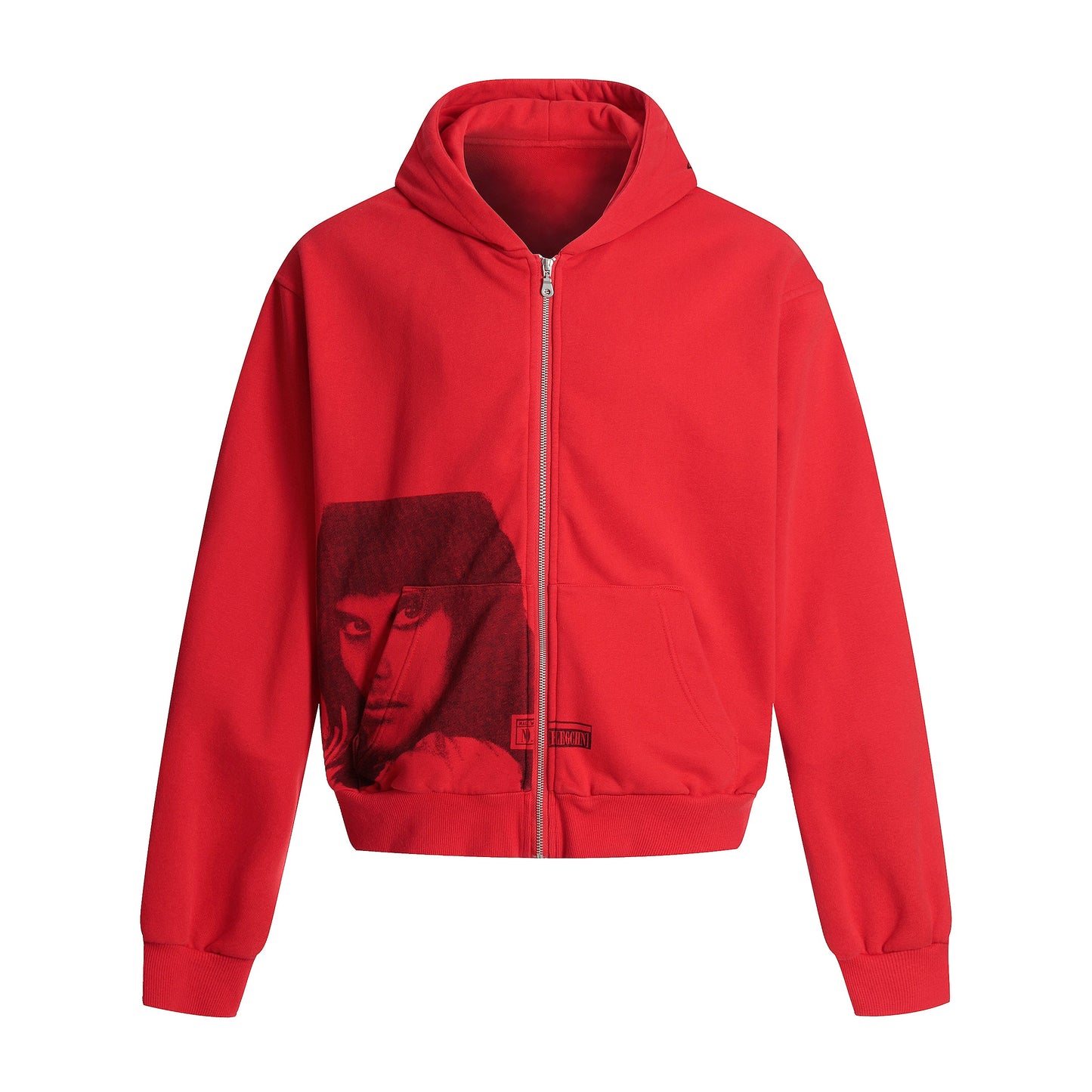 Portrait Graphic | Zip-Up Hoodie - Luxuryurbanwear