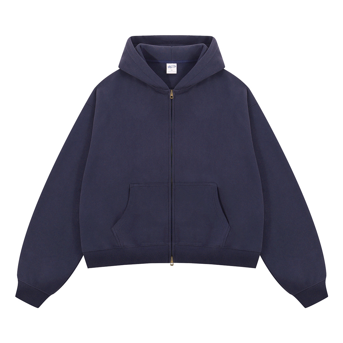 Boxy Zip-Up Hoodie - Luxurystreetwear