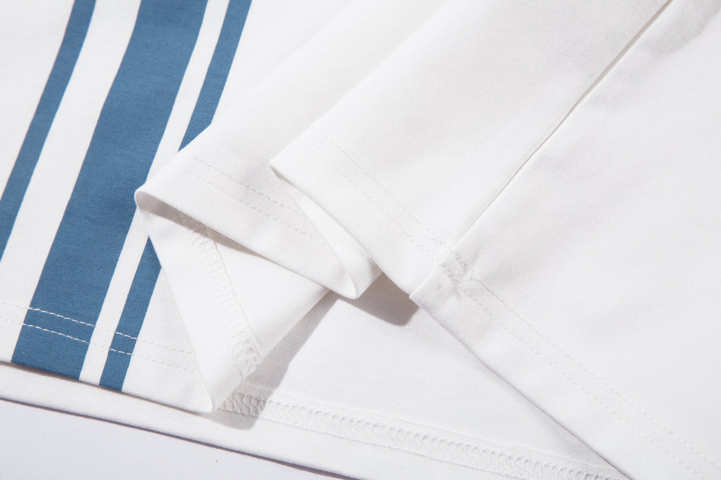 Colorblock Striped Athletic | Polo Sweatshirt - Luxuryurbanwear