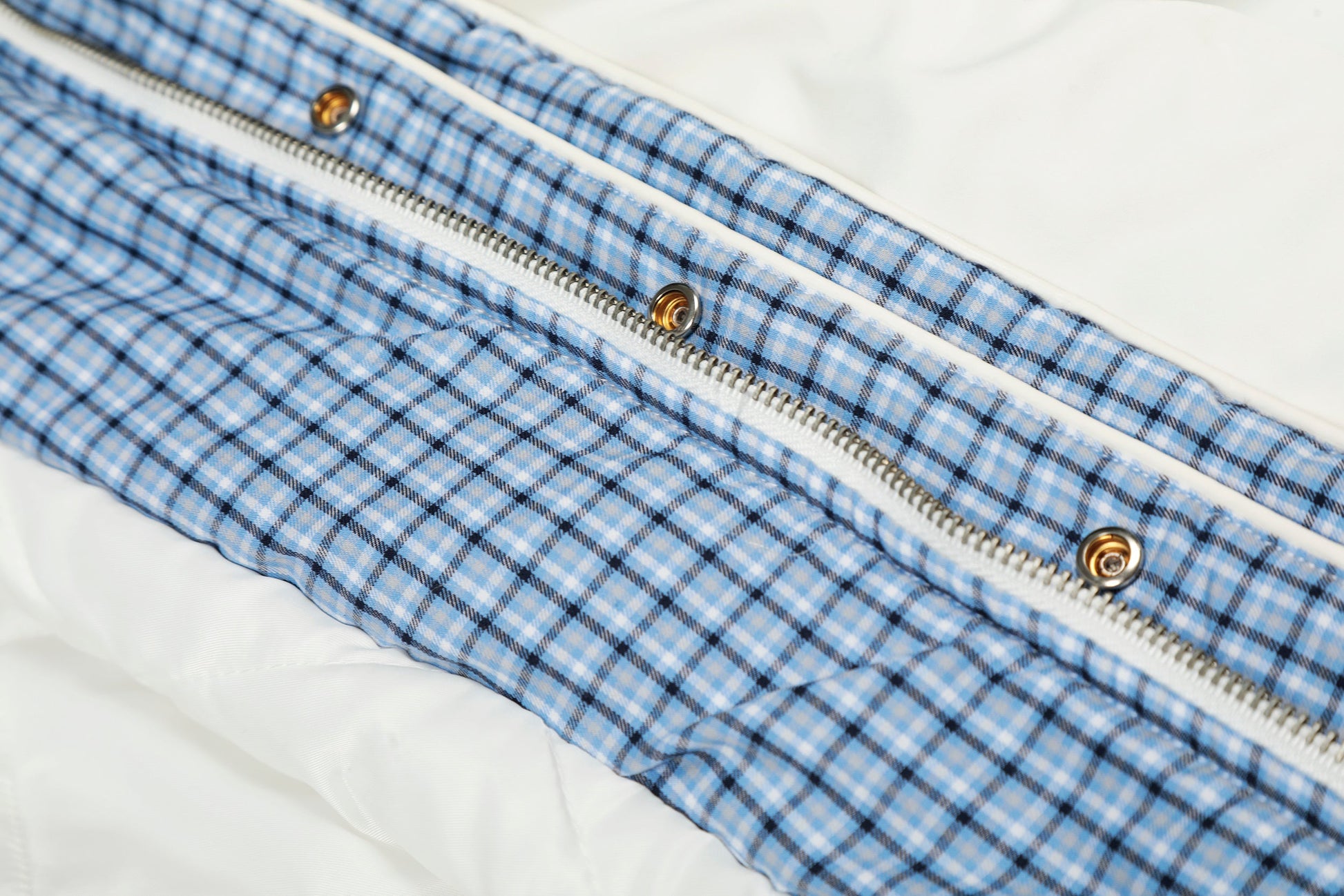 Plaid-Lined Patch| Stand Collar Jacket - Luxuryurbanwear