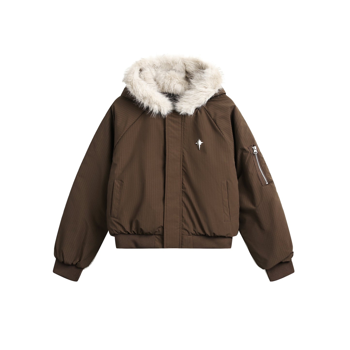 Star Rivets| Padded Bomber Jacket - Luxuryurbanwear