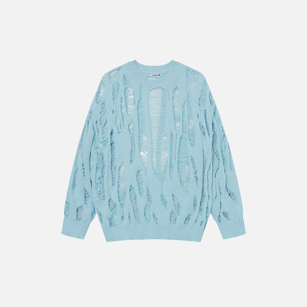 Women Stylish Oversized Round Neck Knit Sweater - Luxuryurbanwear