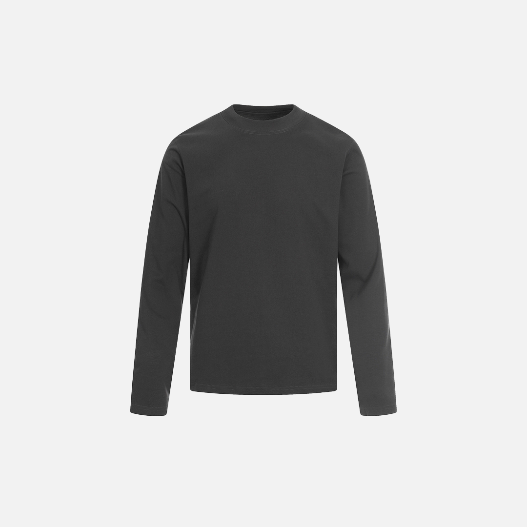 Chic Solid Color Slim Fit Long Sleeve Base T-Shirt - Luxuryurbanwear