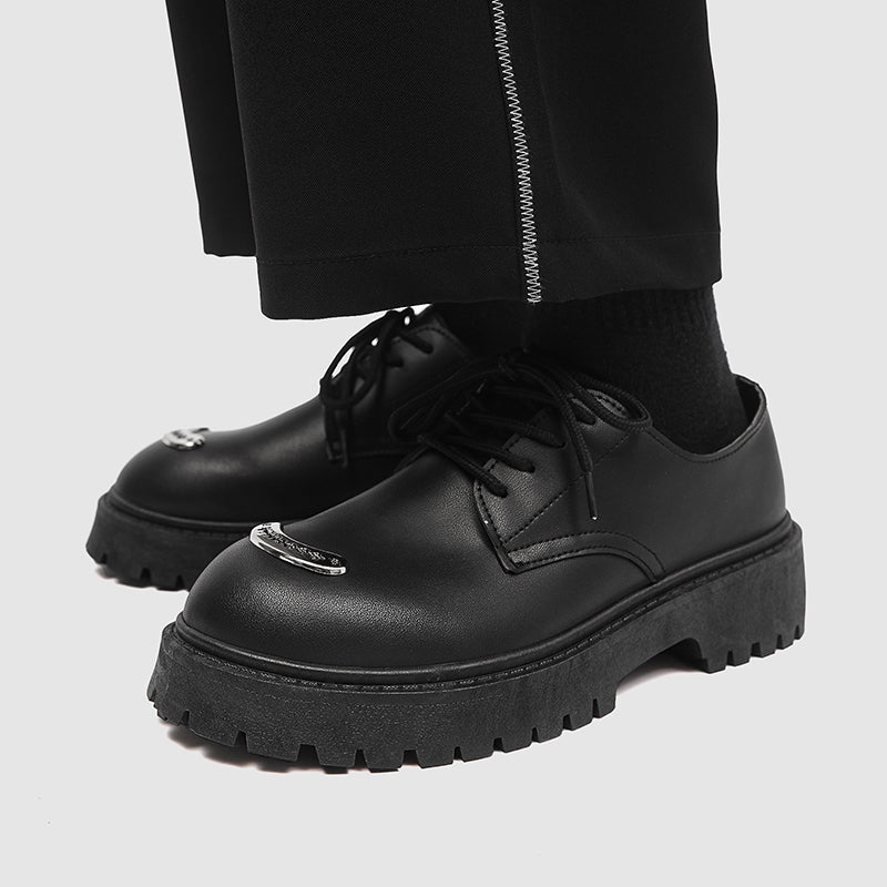 MLB LTHR-18 Metal-Plated Combat Boots - Luxuryurbanwear