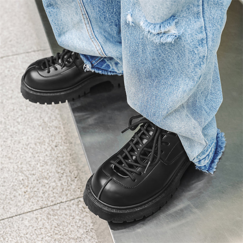 MLB LTHR-21 Combat-Style Boots - Luxuryurbanwear