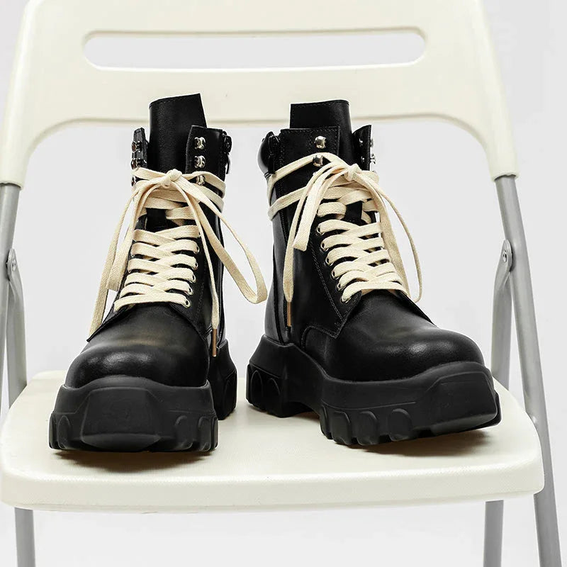 Ground Shift High-Top Combat Boots - Luxuryurbanwear