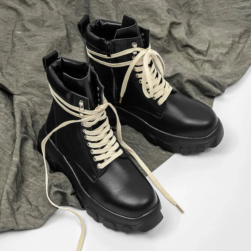 Ground Shift High-Top Combat Boots - Luxuryurbanwear