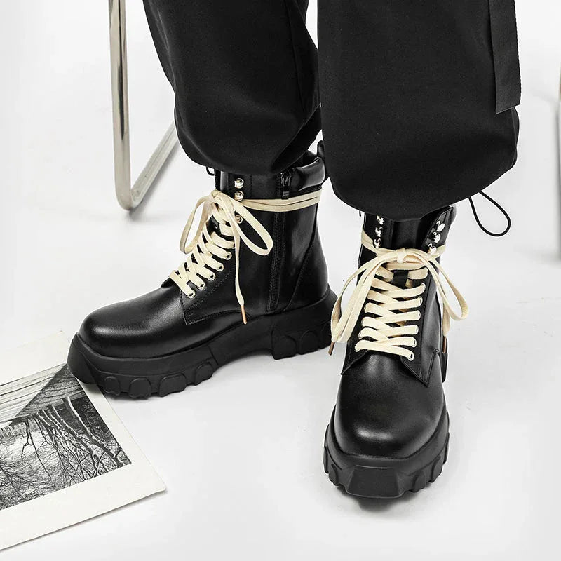 Ground Shift High-Top Combat Boots - Luxuryurbanwear