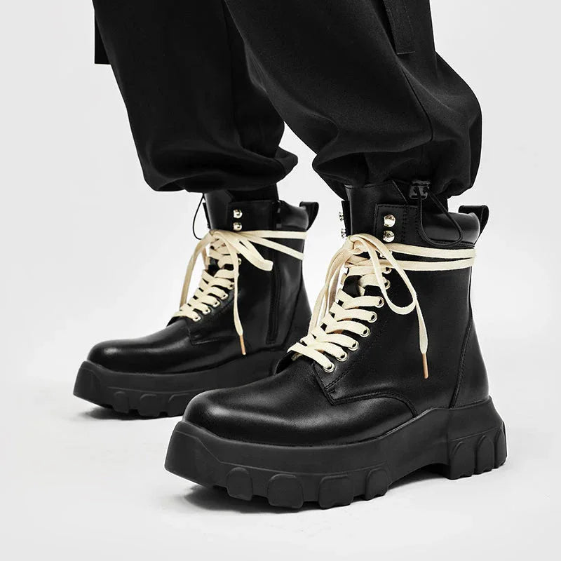 Ground Shift High-Top Combat Boots - Luxuryurbanwear