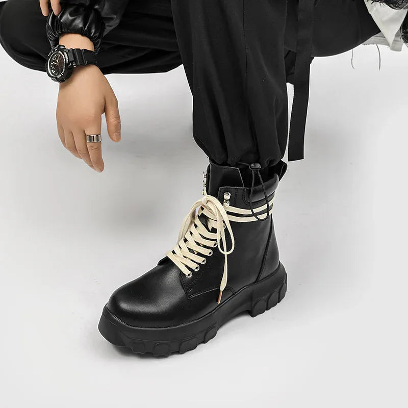 Ground Shift High-Top Combat Boots - Luxuryurbanwear