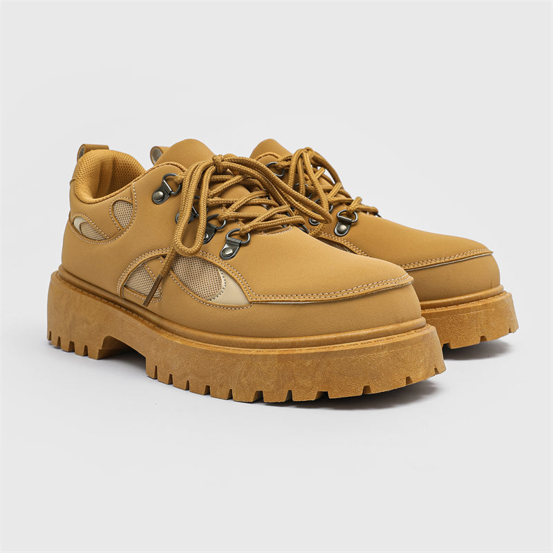 MLB LTHR-15 Chunky Utility Boots - Luxuryurbanwear