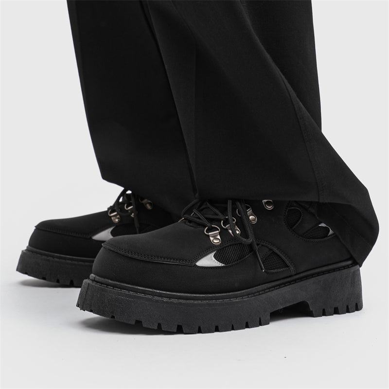 MLB LTHR-15 Chunky Utility Boots - Luxuryurbanwear