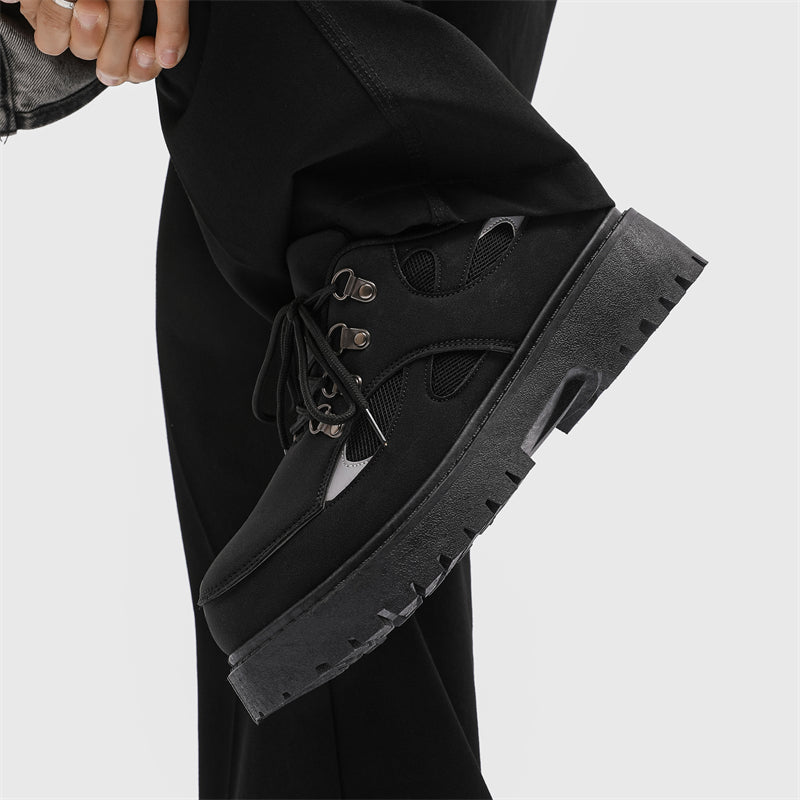 MLB LTHR-15 Chunky Utility Boots - Luxuryurbanwear
