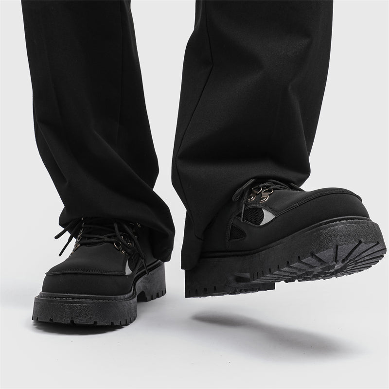 MLB LTHR-15 Chunky Utility Boots - Luxuryurbanwear