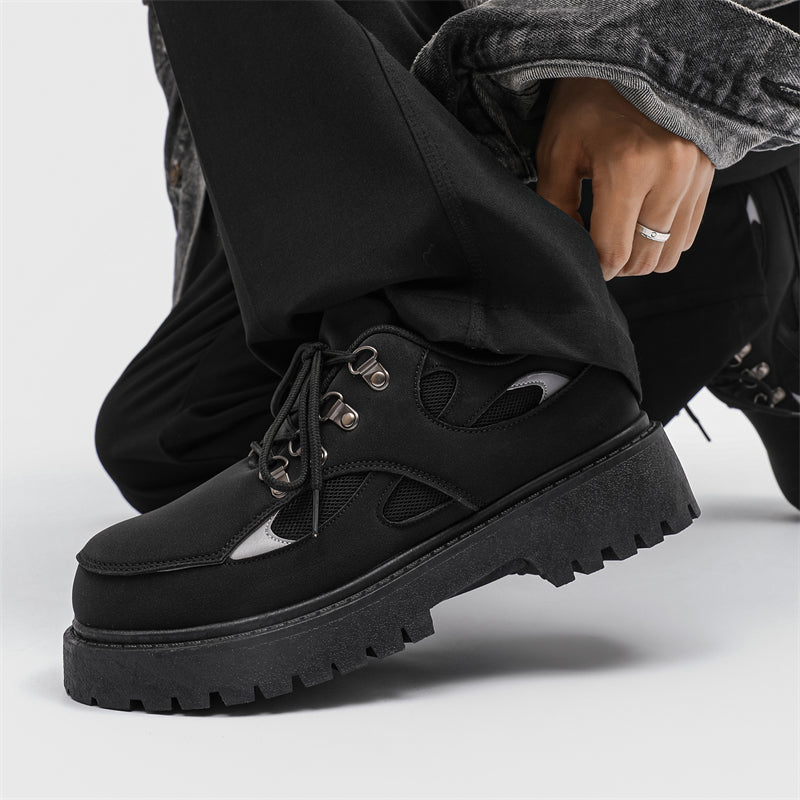 MLB LTHR-15 Chunky Utility Boots - Luxuryurbanwear