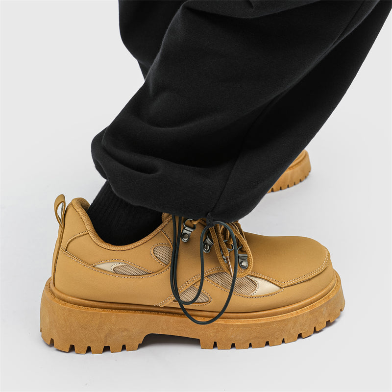 MLB LTHR-15 Chunky Utility Boots - Luxuryurbanwear