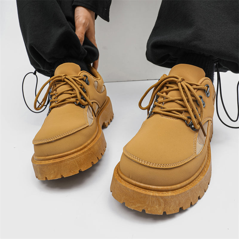 MLB LTHR-15 Chunky Utility Boots - Luxuryurbanwear