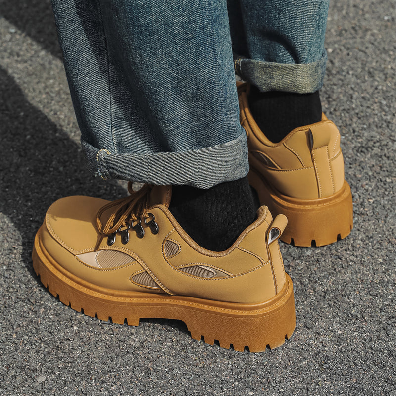 MLB LTHR-15 Chunky Utility Boots - Luxuryurbanwear