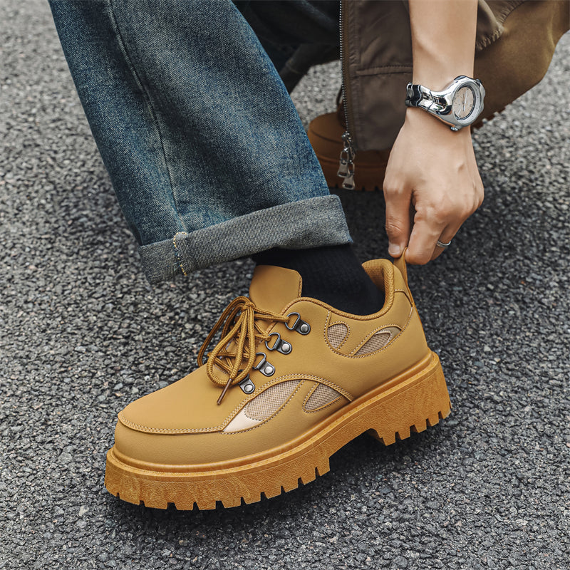 MLB LTHR-15 Chunky Utility Boots - Luxuryurbanwear