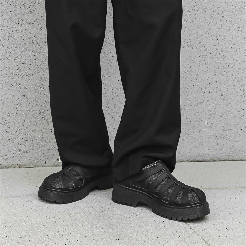 MLB LTHR-19 Chunky Platform Boots - Luxuryurbanwear