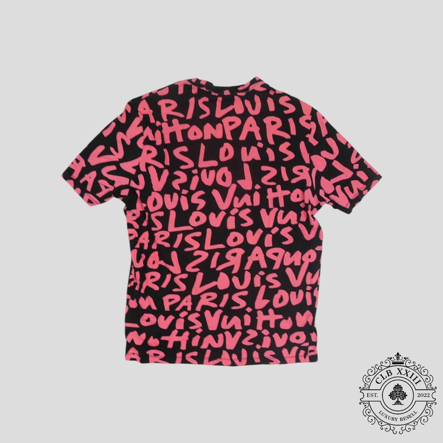 Louis Vuitton Stephen Sprouse Graffiti Tee in Black/Pink